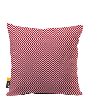 Retro Ruby Faux Suede Throw Pillow