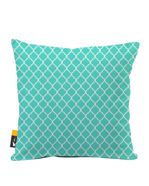 Teal Moroccan Faux Suede Throw Pillow