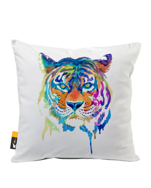 Tiger Enchantment Faux Suede Throw Pillow