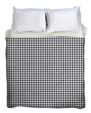 Retro Houndstooth Duvet Cover