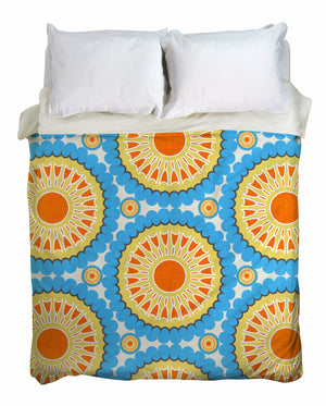 Retro Nectarine Duvet Cover