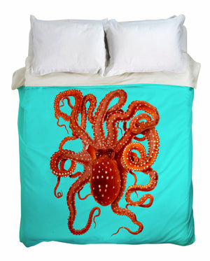 Killer Octopus Duvet Cover