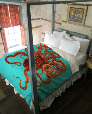 Killer Octopus Duvet Cover