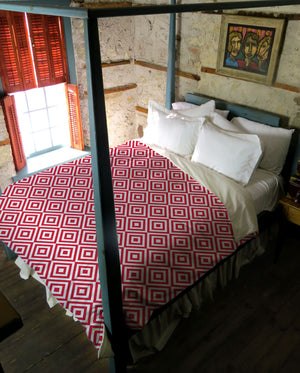 Retro Ruby Duvet Cover