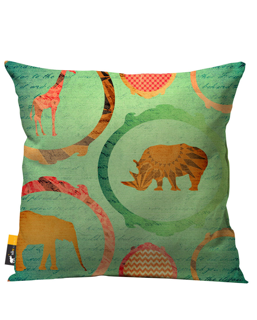 Colorful Outdoor Pillows Green Safari Patio Pillow UBU