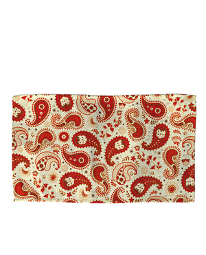 Chili Paisley Woven Bath Rug