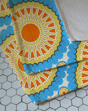 Retro Nectarine Woven Bath Rug