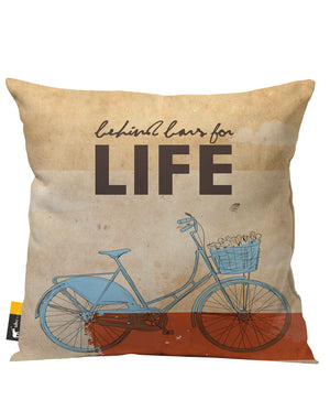 Behind Bars For Life Outdoor Throw Pillow