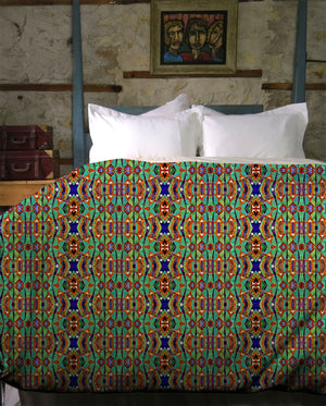 Boho Jacaranda Duvet Cover