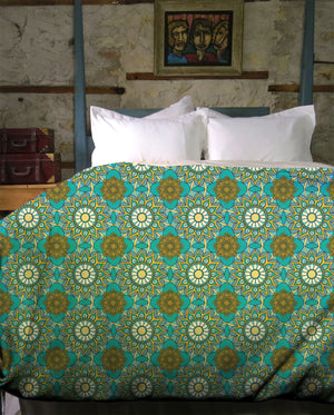 Bohemian Lotus Duvet Cover