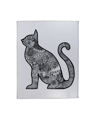 Black Cat Gallery Art Canvas