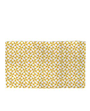 Geometric Retrochip Woven Bath Rug