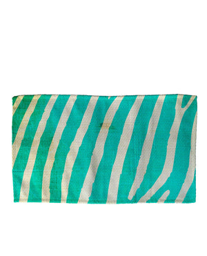 Indigo Zebra Woven Bath Rug