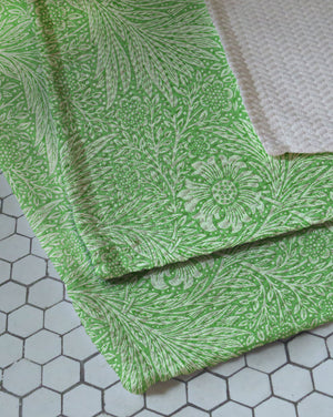 Jade Blossom Woven Bath Rug