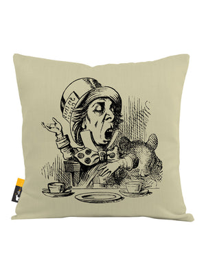 Mad Hatter Throw Pillow