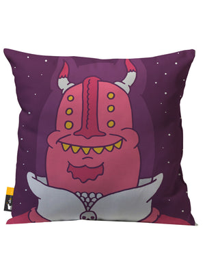 Bigshot Robot Commander Skull Outdoor Throw Pillow