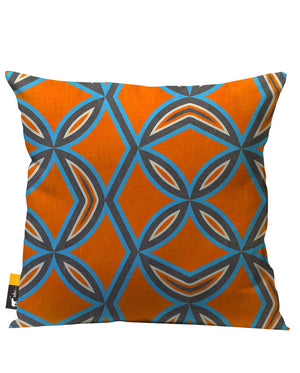 Orange retro Patio Pillow 