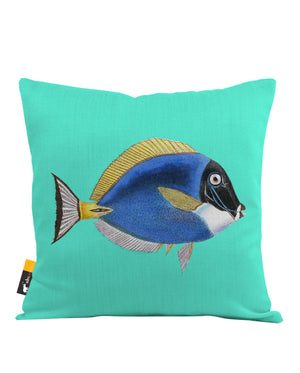 Powder Blue Tang Throw Pillow