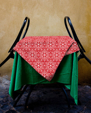 Ruby Damask Tablecloth