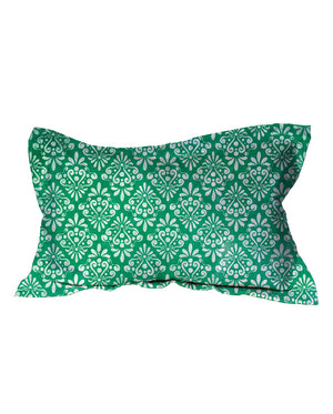 Green Vintage Damask Shams