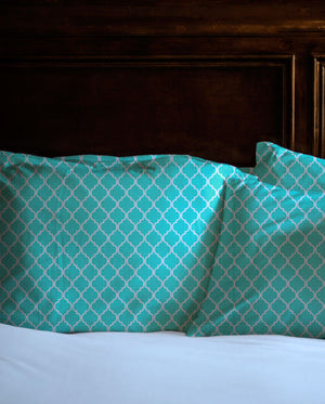 Teal Moroccan Shams