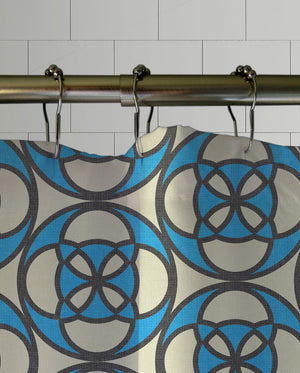 Retro Cafe Shower Curtain