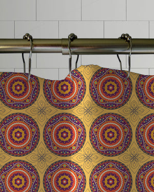 Boho Sandalwood Shower Curtain