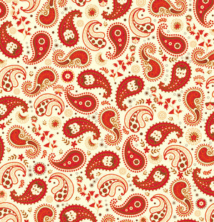 Chili Paisley Shower Curtain