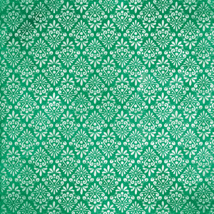 Green Vintage Damask Tablecloth