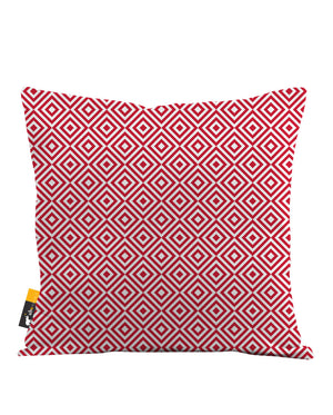 Retro Ruby Throw Pillow