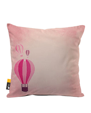 Bubble Gum Balloon Faux Suede Throw Pillow