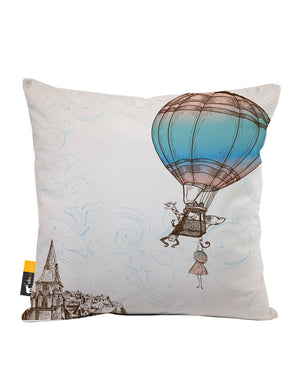 Up Up & Away Faux Suede Throw Pillow